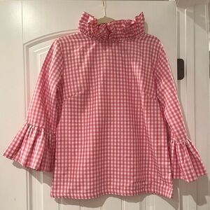 Elizabeth Wilson Pink Gingham Top